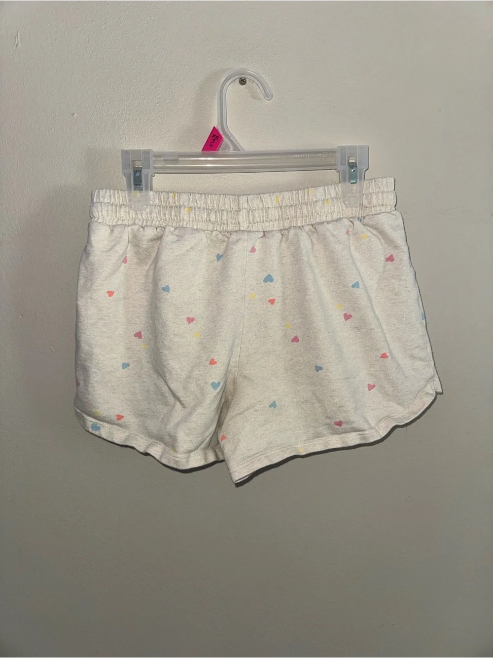 Carter's White Shorts with Multicolor Heart Print